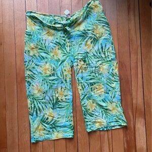 Tropical Sheer Mesh Beach Pants – Size L